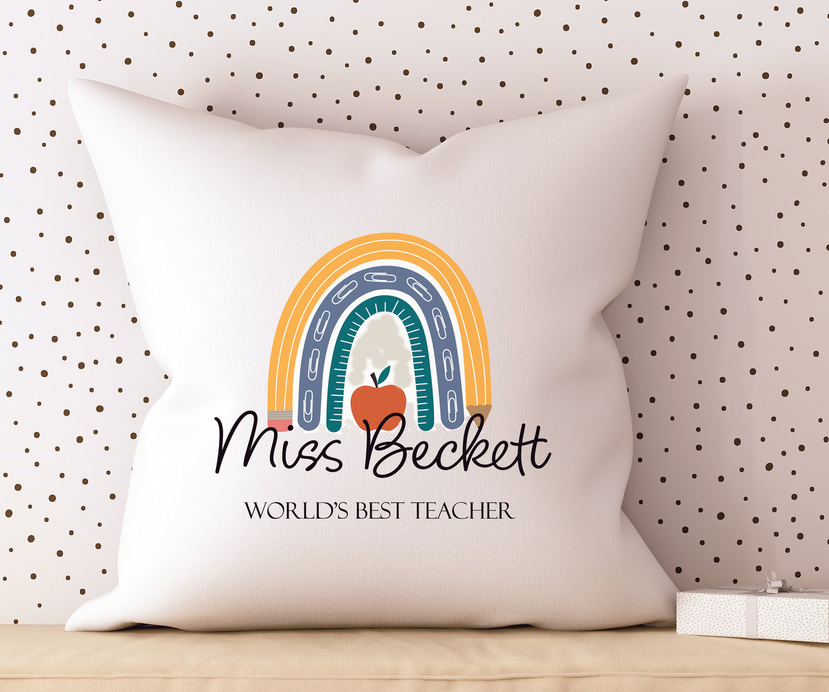 Personalised teacher clearance cushion