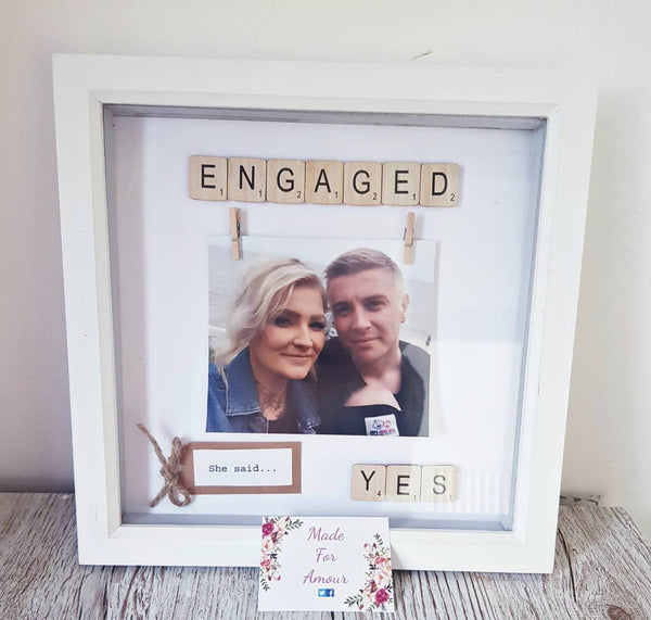 Engagement photo frame