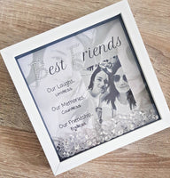 Best Friend personalised photo frame with crystals