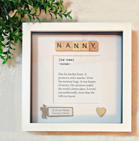Personalised Nanny frame. Nan frame. Nana frame. Grandma frame. Nana meaning frame.