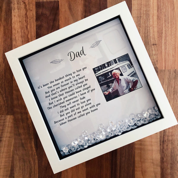 Personalised remembrance frame. In memory frame. Sympathy gift. Personalised memory gift.