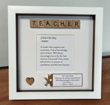 Teacher meaning frame with personalised message