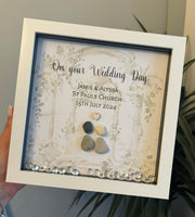 Personalised Mr & Mrs poem frame. Custom Wedding gift