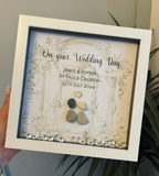 Personalised Mr & Mrs poem frame. Custom Wedding gift