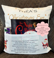 Personalised Christmas Eve Cushion