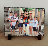 Personalised photo slate with stand