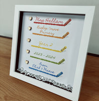 Teacher crayon frame personalised