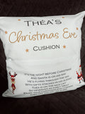 Personalised Christmas Eve Cushion