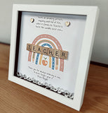 Teacher ‘Thank you’ frame personalised