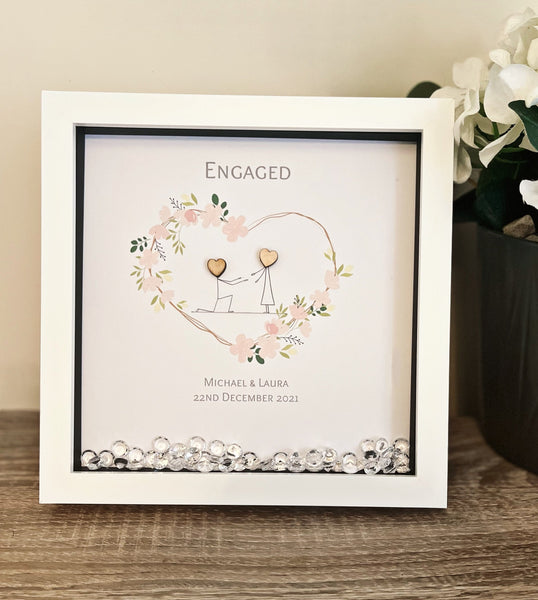 Personalised engagement celebration frame