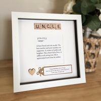 Personalised Uncle meaning frame