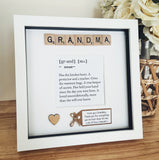 Personalised Grandma meaning frame