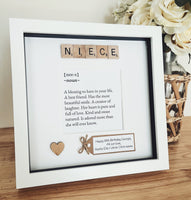 Personalised Niece meaning frame