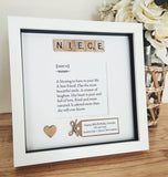 Personalised Niece meaning frame
