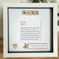 Personalised Wife meaning frame