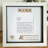 Personalised Wife meaning frame