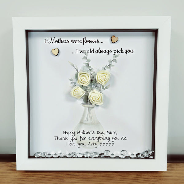 Personalised Mum 3D flower poem frame