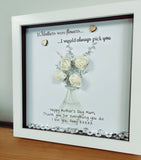 Personalised Mum 3D flower poem frame