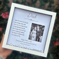 Personalised Dad poem photo frame