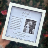 Personalised Dad poem photo frame