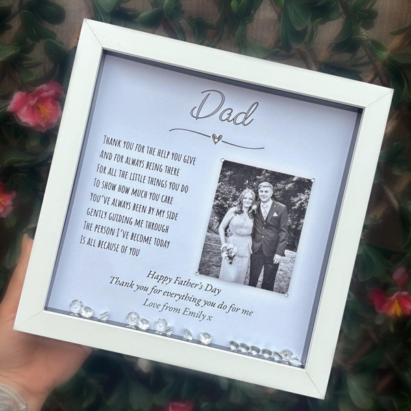 Personalised Dad poem photo frame