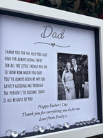 Personalised Dad poem photo frame