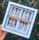Best friend 4 photo gift - Personalised 3D Frame Present