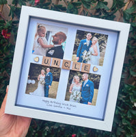 Uncle 4 photo gift - Personalised 3D Frame Present