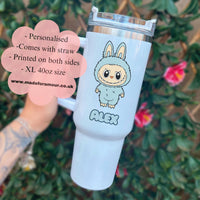 Personalised furry monster 40oz tumbler quencher