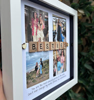Bestie 4 photo gift - Personalised 3D Frame Present (Copy)