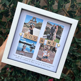 You & Me 4 photo gift - Personalised 3D Frame Present