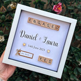 Personlaised Engagement Photo frame gift