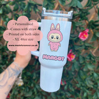 Personalised furry monster 40oz tumbler quencher