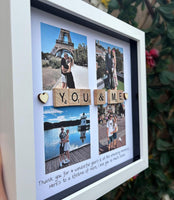 You & Me 4 photo gift - Personalised 3D Frame Present