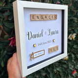 Personlaised Engagement Photo frame gift