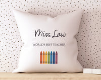 Personalised Teacher Cushion