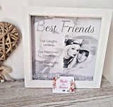 Best Friend personalised photo frame with crystals