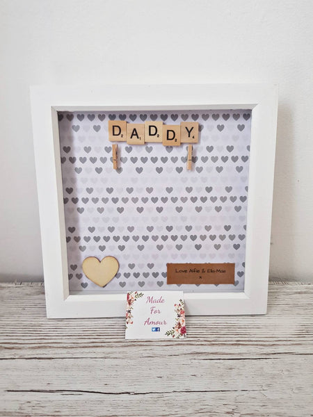 Personalised Daddy Scrabble Frame