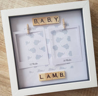 Personalised Baby Scan photo frame. Baby shower gift. New baby gift. Pregnancy gift