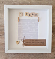 Personalised Anniversary frame.