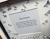 Best Friends poem frame. Friend Gift.