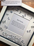 Best Friends poem frame. Friend Gift.