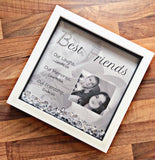 Best Friend personalised photo frame with crystals