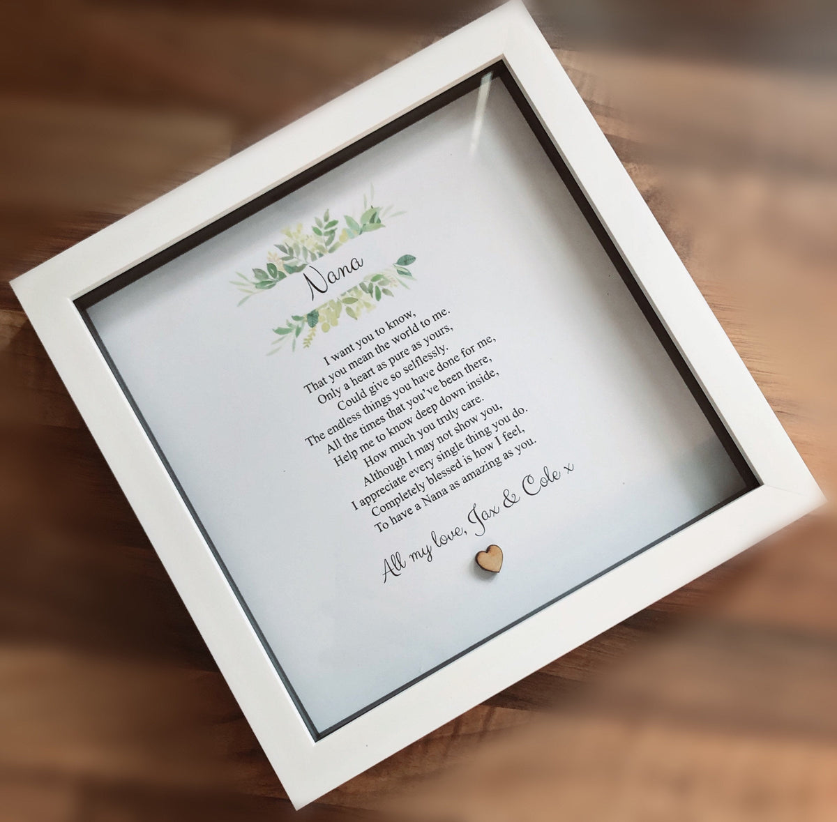 Mum personalised poem frame . Mummy poem frame. Personalised gift for ...