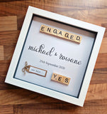 Personlaised Engagement Photo frame gift